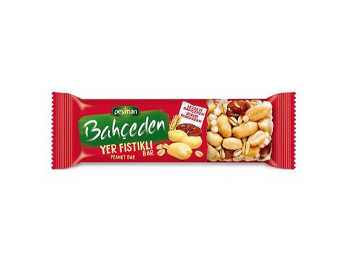 انرژی بار باهچه دن peyman bahceden yer fistikli حاوی بادام زمینی 30 گرم تاریخ 2024/08/31 - Image 1