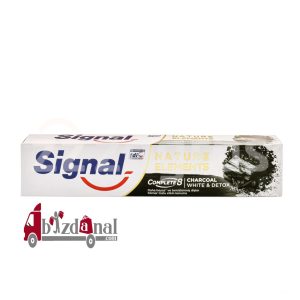 خمیر دندان هلندی سفید کننده ذغالی 8 کاره  SIGNAL Nature Elements سیگنال 75 میل