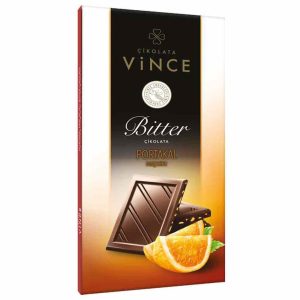 تبلت شکلات تلخ با ذرات پرتقال Çikolata Bitter Portakal Parçacıklı Vince وینجه 70 گرم