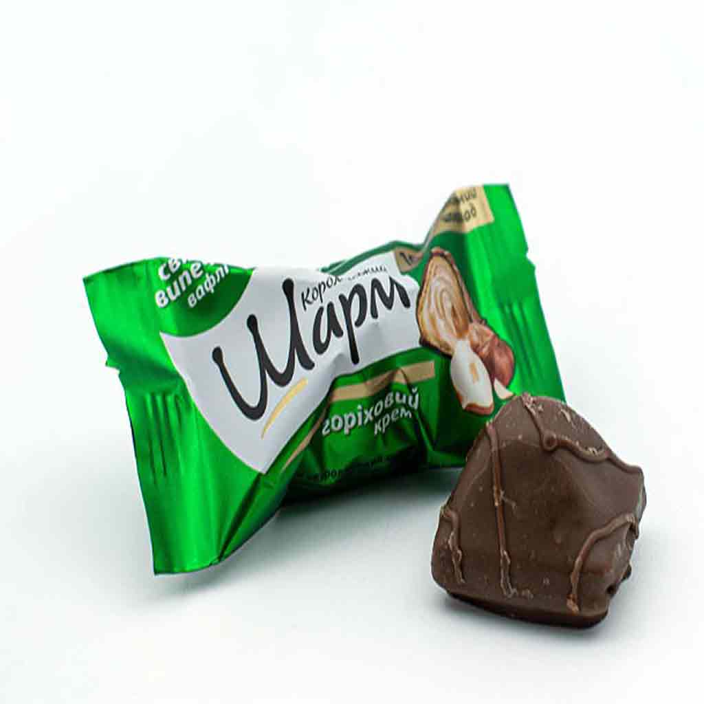 Untitled-28 ویفر شکلات فله واپم سبز ABK Royal Charm شیری با مغز کرم فندقی - Image 1