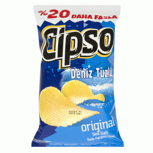 چیپس چیپسو Cipso Deniz Tuzlu Orginal نمک دریا 150 گرم