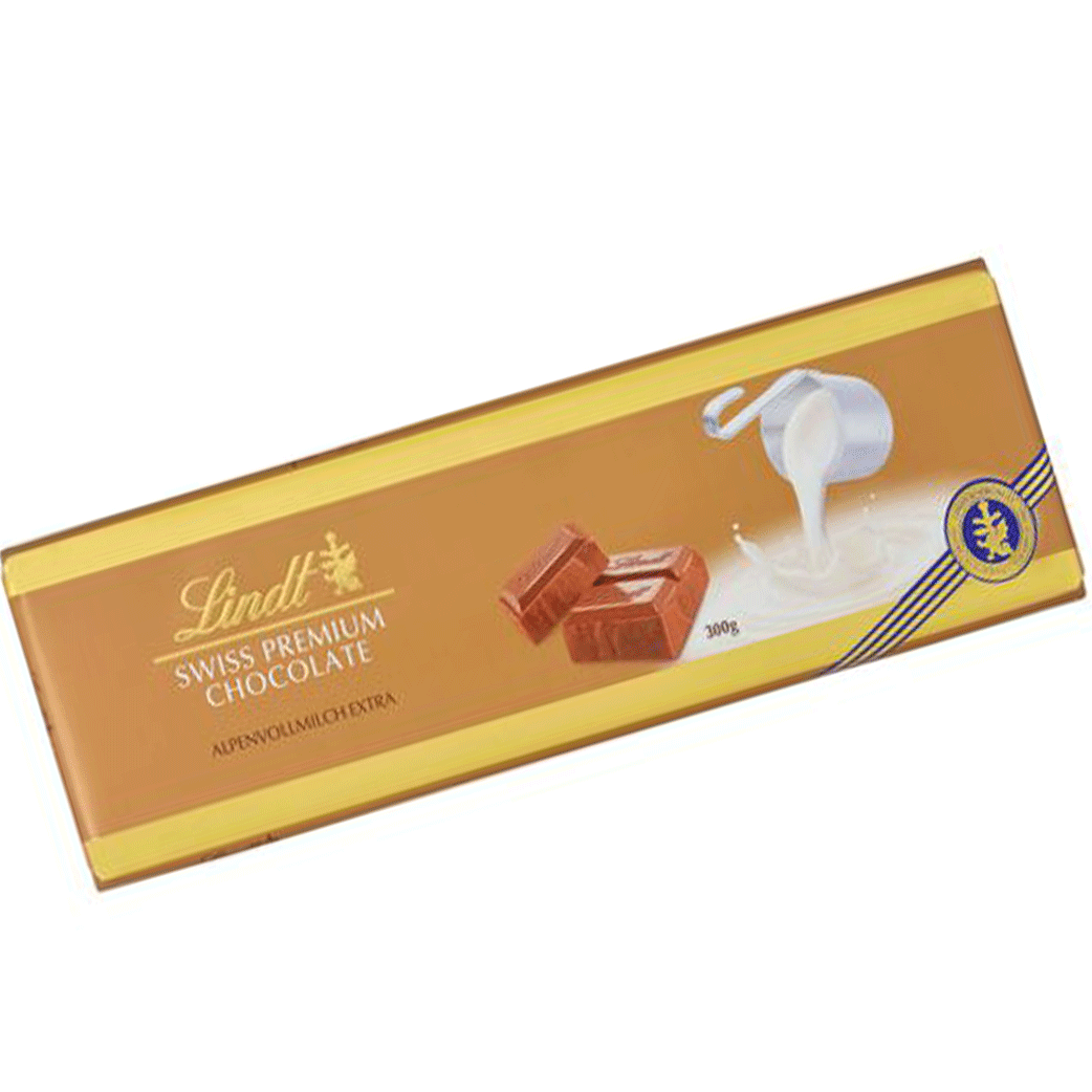Untitled-14 تبلت شکلاتی سوئیسی لینت Lindt Swiss Premium Chocolates Milk شکلات شیری 300 گرم - Image 1