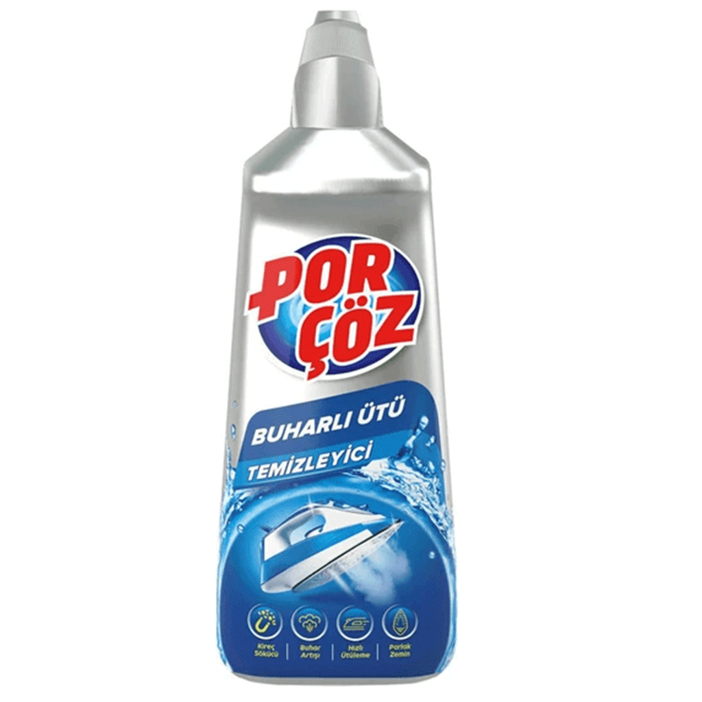 Untitled-7 مایع جرم گیر پورچوز Porçöz Buharli Ütü Temizleyici اتو بخار 400 میل - Image 1