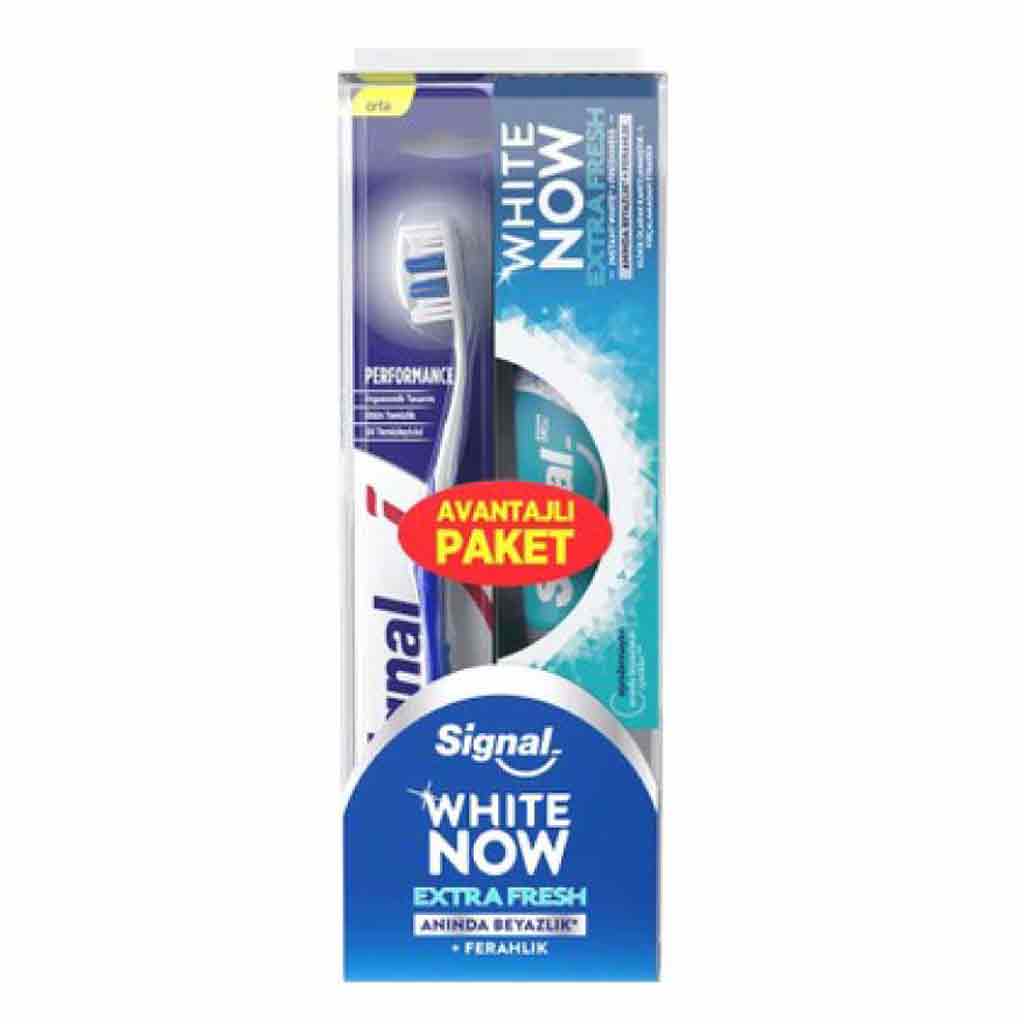 Untitled-9 پک خمیر دندان سیگنال SIGNAL White now همراه مسواک 100 گرم - Image 1