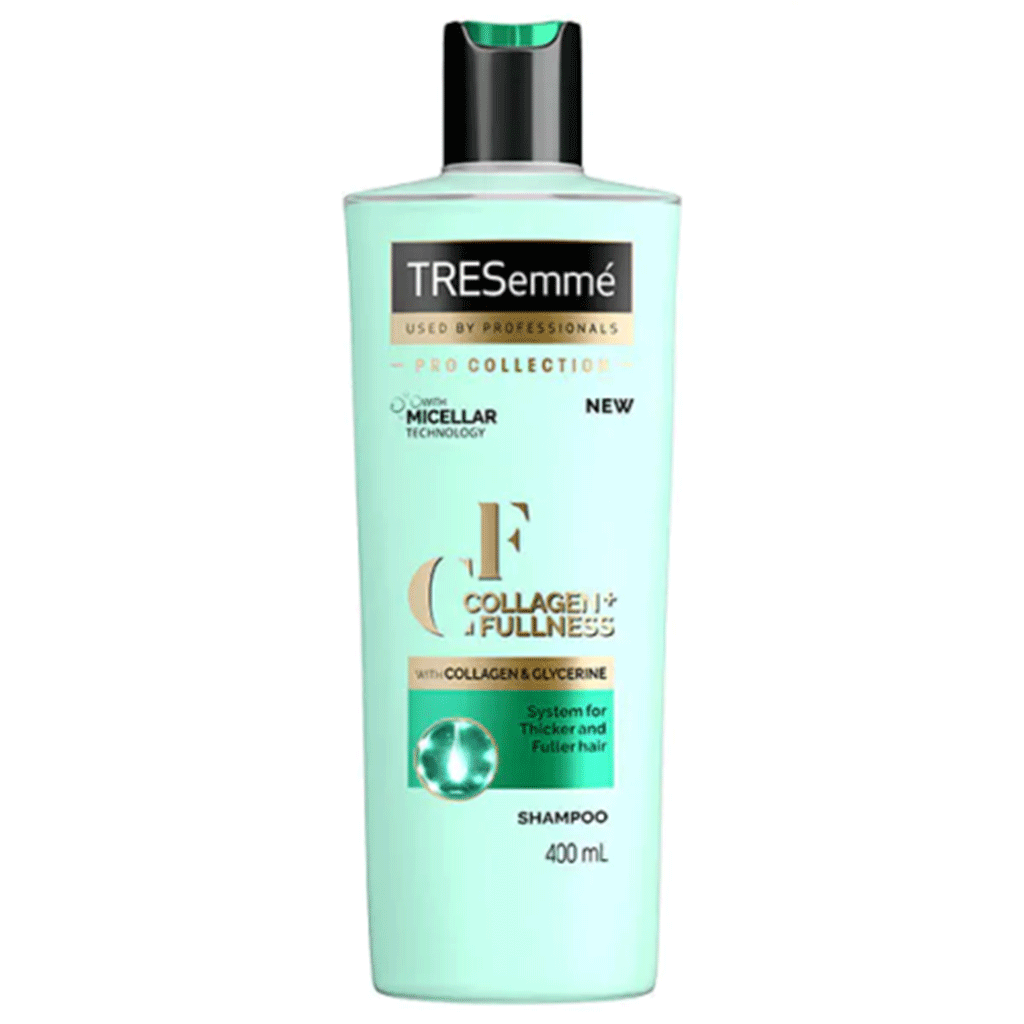 Untitled-10 شامپو سر هلندی ترزمه Tresemme Pro Collection Collagen+ Fullness Shampoo با کلاژن و گلیسیرین 400 میل - Image 1