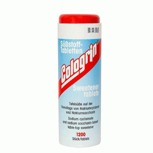 قرص قند شیرین کننده رژیمی  آلمانی کولوگرین Cologrin sweetener tablets مناسب برای افراد دیابتی بدون کالری 72 گرم