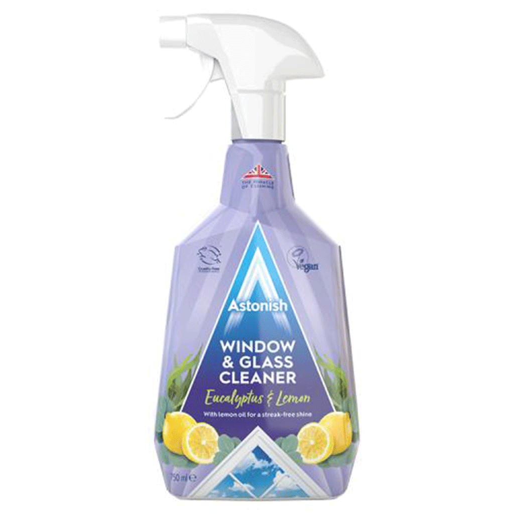 Untitled-3 اسپری شیشه پاک کن انگلیسی آستونیش حاوی اکالیپتوس و لیمو 750 میل Astonish Window & Glass Cleaner Eucalyptus & Lemon - Image 1