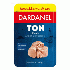 تن ماهی داردانل با روغن آفتابگردان Dardanel Ayçiçekyağlı Klasik Ton Balığı حاوی 32 گرم پروتئین 120 گرم
