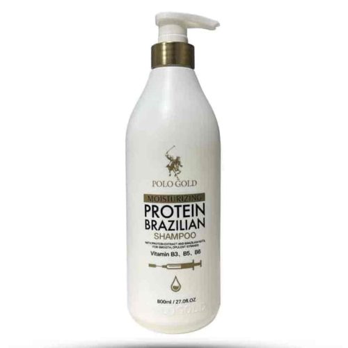 شامپو سر انگلیسی پولو گلد Polo Gold shampoo پروتئین بدون سولفات 800 میل - Image 1