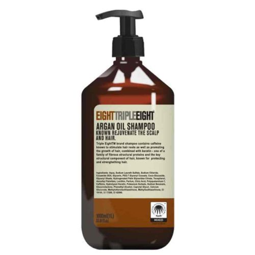 شامپو سر انگلیسی ایت تریپل ایت Triple Eight Argan Oil حاوی روغن آرگان 1000 میل - Image 1