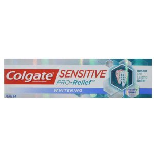 خمیردندان هلندی کلگیت  Colgate SENSITIVE PRO-Relief سفید کننده و ضدحساسیت 75 گرم