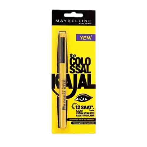 Untitled-8 مداد چشم پیچی فرانسوی میبلین Maybelline Colossal Kajal رنگ مشکی ضد آب - Image 1