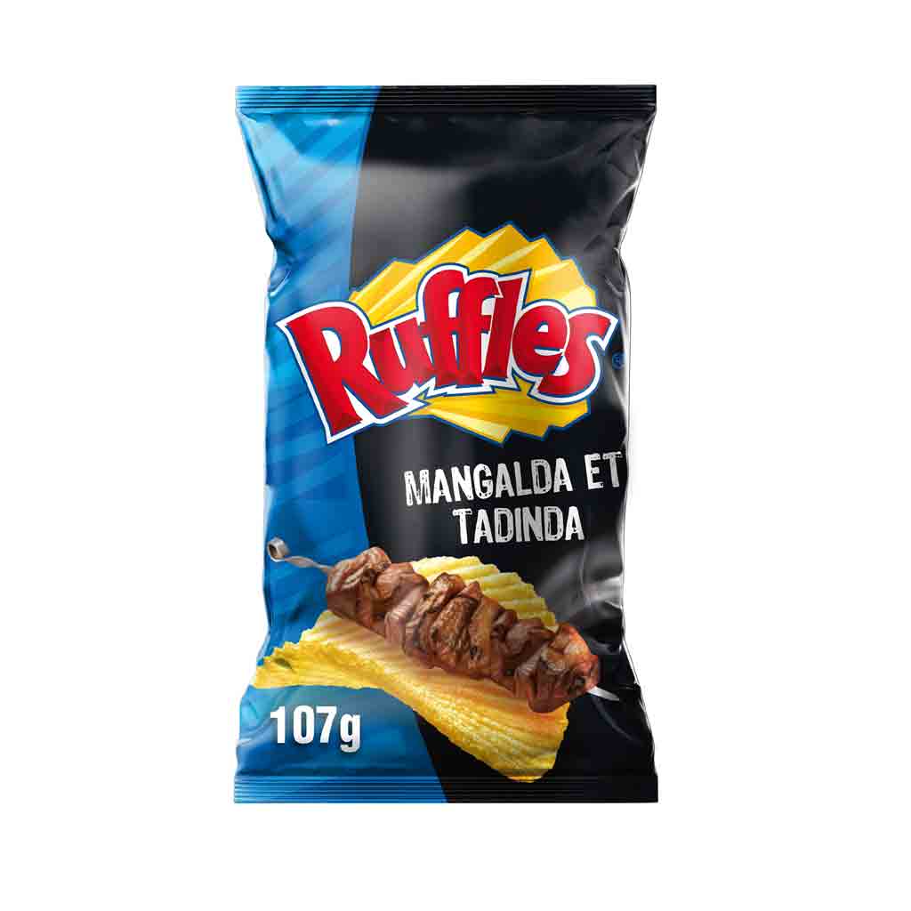 چیپس رافلز Ruffles Mangalda Et با طعم گوشت کبابی 100 گرم (کم تاریخ ...