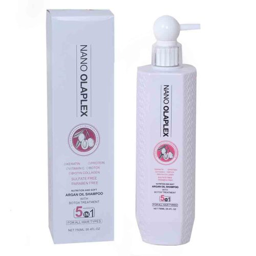 شامپو بدون سولفات Nano Olaplex Argan Oil نانو اولاپلکس 5 در 1 حاوی روغن آرگان 750 میل - Image 1