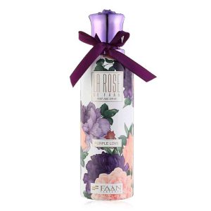 اسپری بدن زنانه لارز La Rose  purple love با رایحه گل های بهاری 200 میل