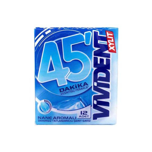 آدامس ایتالیایی ویویدنت Vivident 45 Minutes Sugar Mint با طعم نعناع بسته 12 عددی - Image 1