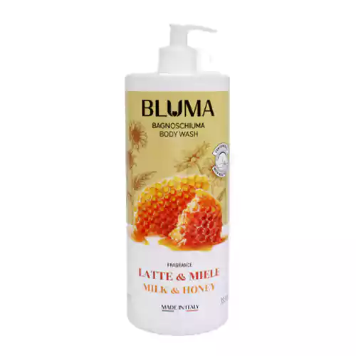 Bluma-Latte-Miele-Body-Wash-1-scaled شامپو بدن ایتالیایی بلوما Bluma مدل LATTE&MIELE حاوی عصاره شیر و عسل 1000 میل - Image 1