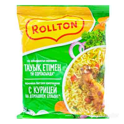 roletoon نودل با طعم مرغ Rollton رولتون 85 گرم تاریخ 2024/07/24 - Image 1