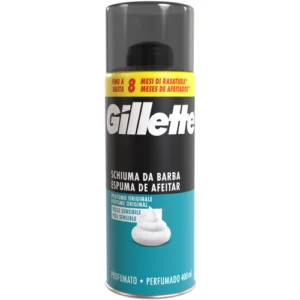 فوم اصلاح هلندی ژیلت Gillette Existing Schiuma مناسب پوست حساس 400 میل