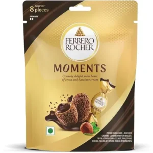 شکلات ایتالیایی فررو روچر Ferrero Rocher Moments با مغز فندق 8 عددی 46 گرم