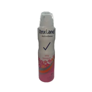 اسپری ضد تعریق زنانه انگلیسی رنکس لند RnxLand sexy bouquet با رایحه شیرین و لطیف 150 میل