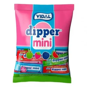 تافی میوه ای اسپانیایی ویدال دیپر Vidal Dipper mini بدون گلوتن 60 گرم