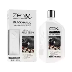 شامپو مو تخصصی سیر سیاه زنیکس Zenix black garlic حاوی کمپلکس اسید آمینه 250 میل
