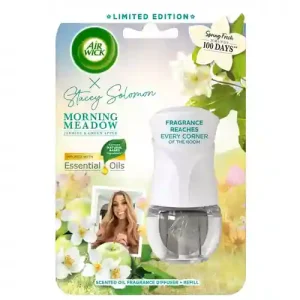 دستگاه + یدک خوشبو کننده هوا انگلیسی ایرویک Air Wick MORNING MEADOW با رایحه سیب و شکوفه 19 میل