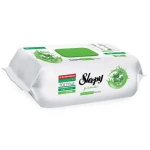 دستمال مرطوب اسلیپی Sleepy Pine با رایحه‌ی کاج بسته 100 عددی