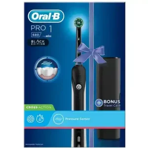 مسواک برقی آلمانی اورال بی Oral B Pro 1 680 نفوذ بهتر بین دندان‌ها و حذف پلاک 545 گرم