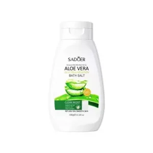 نمک حمام بدن چینی سادور SADOER ALOE VERA با عصاره آلوئه ورا و مناسب انواع پوست 430 میل