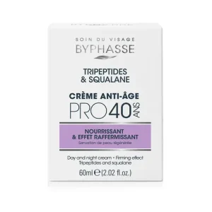 کرم ضد چروک اسپانیایی بایفاس Byphasse Pro40 Anti-Aging مروارید و خاویار سفت کننده صورت بالای 40 سال 50 میل