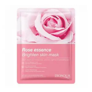 ماسک صورت ورقه ای چینی بیوآکوا Bioaqua Rose Essence Brighten حاوی عصاره گل رز 25 گرم