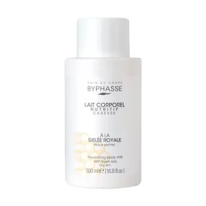 لوسیون بدن مغذی رویال ژل اسپانیایی بایفاس Byphasse Royal Gel مناسب پوست خشک و حساس 500 میل