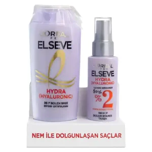 شامپو و اسپری آبرسان لورئال L'Oréal Elseve Hydra Hyaluronic مناسب موهای خشک