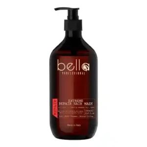 ماسک مو ترمیم کننده بلا Bella EXTREME REPAIR مناسب موهای آسیب دیده حاوی کراتین، آرگان و جلبک قهوه ای 1000 میل