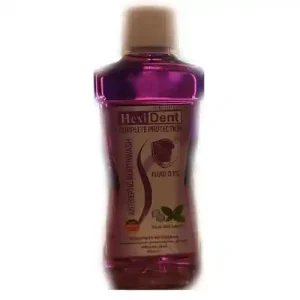 دهانشویه آلمانی هکسی دنت0.1 % Hexi Dent ANTISEPTIC MOUTHWASH Fluid ضد عفونت 400 میل