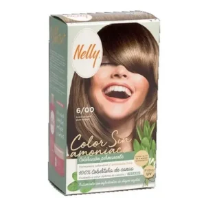 کیت رنگ مو اسپانیایی نلی Nelly HAIR AMMONIA FREE COLOR شماره 6/00 بدون آمونیاک
