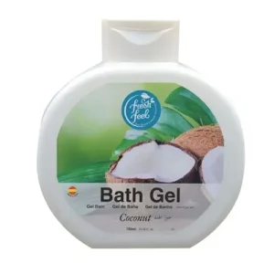 شامپو ژل بدن اسپانیایی فرش فیل FRESH FEEL Bath Gel COCONUT با رایحه نارگیل 750 میل