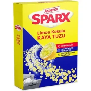 نمک ظرفشویی آسپروکس Asperox Sparx Limon رسوب‌زدا با رایحه لیمو 1.5 کیلوگرم