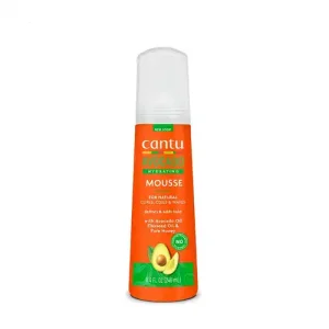 موس مو ایتالیایی کنتو Cantu Hydrating Styling Mousse Avocado Oil مناسب انواع موی فر و موج دار 248 میل