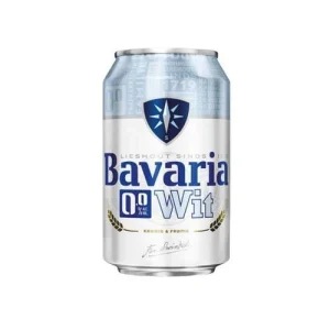 آبجو مالت بدون الکل هلندی باواریا Bavaria 0.0% Wit با طعم گندم 330 میل