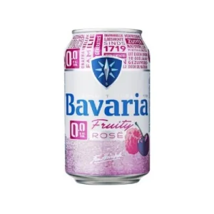 آبجو مالت بدون الکل هلندی باواریا Bavaria Fruity Rose با طعم گیلاس و توت 330 میل