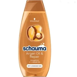 شامپو ترمیم کننده مو اتریشی شوما Schauma Argan Oil & Repair Shampoo حاوی روغن آرگان مناسب موهای خشک و آسیب دیده 400 میل