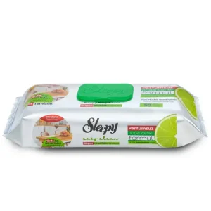 دستمال مرطوب آشپزخانه اسلیپی Sleepy Easy Clean Super با رایحه لیمو 50 برگ