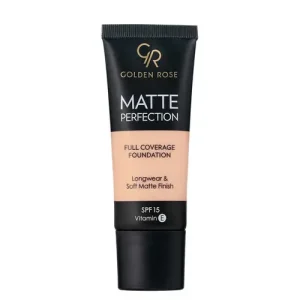 کرم پودر تیوپی مات گلدن رز Golden Rose Matte Perfection فول کاور شماره (C2) 35 میل