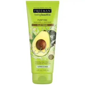 ماسک صورت کانادایی فریمن freeman Facial Clay Masque Avocado & Oatmeal با عصاره آووکادو و جو دوسر 175 میل