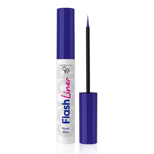 GoldenRose-Flash-Liner-Colored-Eyeliner-104-Royal-Blue-1-ezgif.com-resize خط چشم رنگی گلدن رز Golden Rose Flash Liner شماره (104) رنگ سرمه ای 3.5 میل - Image 1