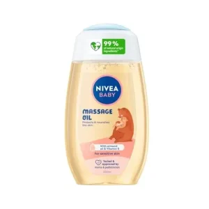روغن ماساژ کودک اتریشی نیوآ Nivea Baby soothing massage oil حاوی ویتامین Eو روغن بادام 200 میل
