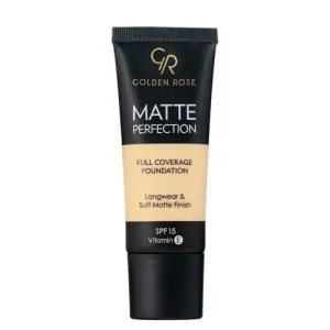 کرم پودر تیوپی مات گلدن رز Golden Rose Matte Perfection فول کاور شماره (W1) 35 میل